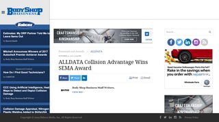 
                            8. ALLDATA Collision Advantage Wins a SEMA New Product ...