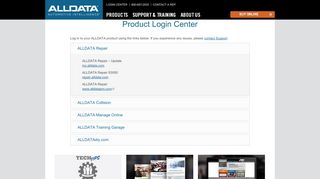 
                            3. ALLDATA Product Login Center