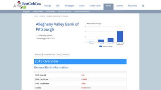 
                            7. Allegheny Valley Bank of Pittsburgh - bestcashcow.com