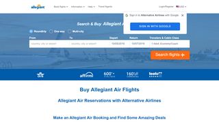 
                            8. Allegiant Air | Book Flights and Save