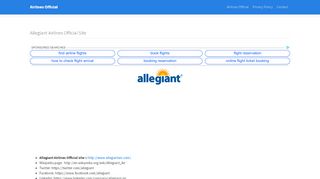 
                            7. Allegiant Airlines Official Site ️ - Reservations, …