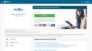 
                            7. Allegiant World Mastercard | Pay Your Bill Online | doxo.com