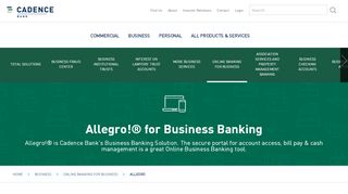 
                            4. Allegro for Business Banking - Cadence Bank