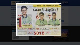 
                            5. ALLEN Career Institute, Kota Coaching - JEE Advanced (IIT ...