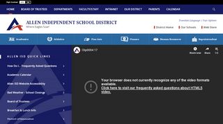 
                            8. Allen Independent School District / Overview