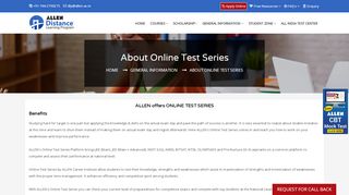 
                            3. ALLEN Online Test Series for JEE (Main + Advanced) | PRE ...