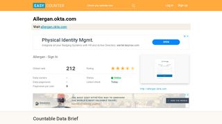 
                            9. Allergan.okta.com: Allergan - Sign In - Easy Counter