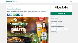 
                            6. Alles auf Krombacher! - Das Krombacher Millionen …