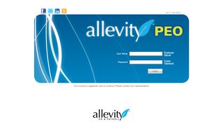 
                            2. Allevity PEO Portal