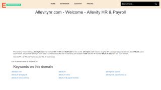 
                            6. Allevityhr.com - Welcome - Allevity HR & Payroll