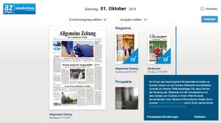 
                            1. Allgemeine Zeitung vom Mittwoch, 28.08.2019 | az …