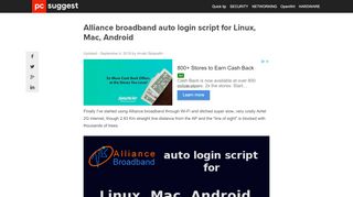 
                            4. Alliance broadband auto login script for Linux, Mac, Android