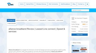 
                            8. alliance broadband Review | Leased Line connect | …