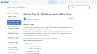 
                            8. Alliance Payroll / Checkr Integration User Guide – …