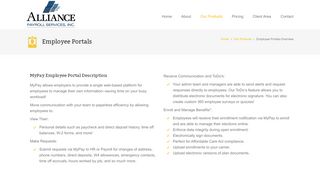 
                            4. Alliance Payroll - Employee Portals - Alliance Payroll Services