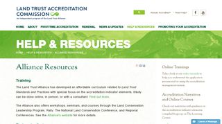 
                            9. Alliance Resources - Land Trust Accreditation Commission
