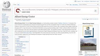 
                            3. Alliant Energy Center - Wikipedia