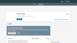 
                            8. Alliant Energy | LinkedIn