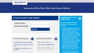 
                            6. Allianz Bank F. A. - Area Clienti