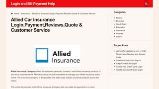 
                            5. Allied Car Insurance Login,Payment,Reviews,Quote ...