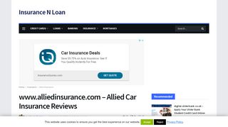 
                            3. Allied Car Insurance Reviews - insurancenloan.com