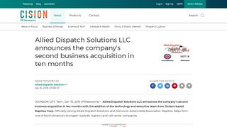 
                            4. Allied Dispatch Solutions LLC announces the company's ...