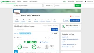 
                            8. Allied Dispatch Solutions Reviews | Glassdoor