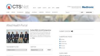 
                            9. Allied Health Portal | CTSNet