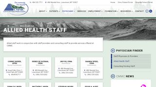 
                            8. Allied Health Staff - Central Montana Medical Center