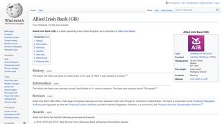 
                            8. Allied Irish Bank (GB) - Wikipedia