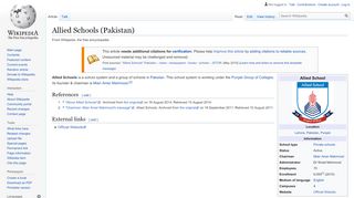 
                            5. Allied Schools (Pakistan) - Wikipedia