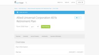 
                            4. Allied Universal Corporation 401k Retirement Plan | 2017 Form 5500 ...