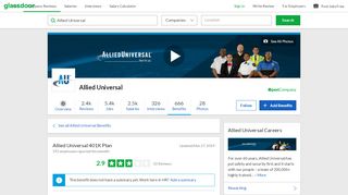 
                            2. Allied Universal Employee Benefit: 401K Plan | Glassdoor