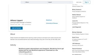 
                            6. Allison Lippert - Learning Program Manager - Workfront | LinkedIn