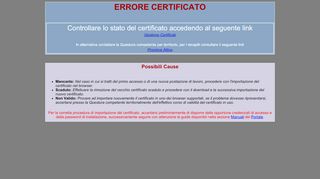 
                            3. Alloggiati - Errore sul certificato