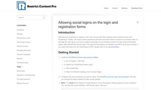 
                            5. Allowing social logins on the login and ... - Restrict Content Pro