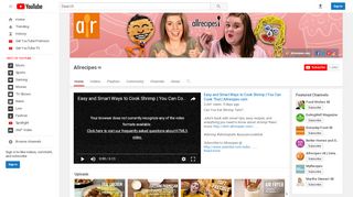 
                            9. Allrecipes - YouTube