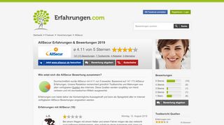 
                            11. AllSecur auf Erfahrungen.com - Bewertungen und …