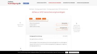 
                            7. AllSecur KFZ-Versicherung kündigen - meine …