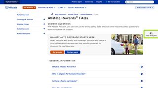 
                            4. Allstate Rewards FAQ | Allstate Car Insurance