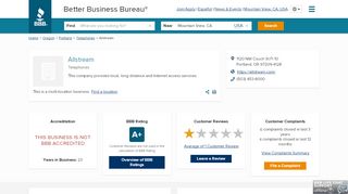 
                            8. Allstream | Better Business Bureau® Profile