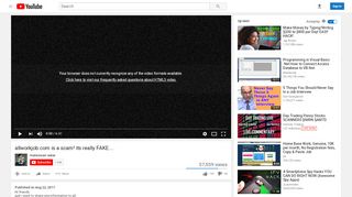 
                            5. allworkjob.com is a scam! its really FAKE.... - YouTube