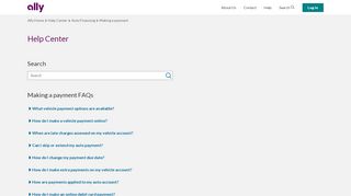 
                            9. Ally Auto Help Center: Making a Payment FAQs | Ally Auto