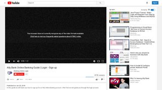 
                            3. Ally Bank Online Banking Guide | Login - Sign up - YouTube