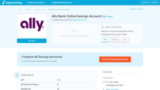 
                            3. Ally Bank Online Savings Account Reviews (Aug. 2019 ...