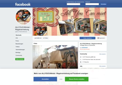 
                            6. ALLYOUCANmiet - Regalvermietung - Startseite | Facebook