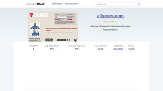 
                            8. Allyours.com website. Login.