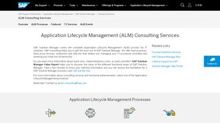 
                            9. ALM Consulting Services - SAP Support