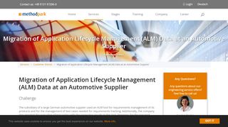 
                            6. (ALM) Data at an Automotive Supplier - Method Park