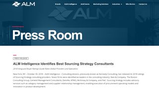 
                            7. ALM Intelligence Identifies Best Sourcing Strategy Consultants - ALM